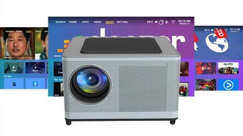 Proyector Led Smart Video Beam Y8 Full Hd Android 9 + 2000lm
